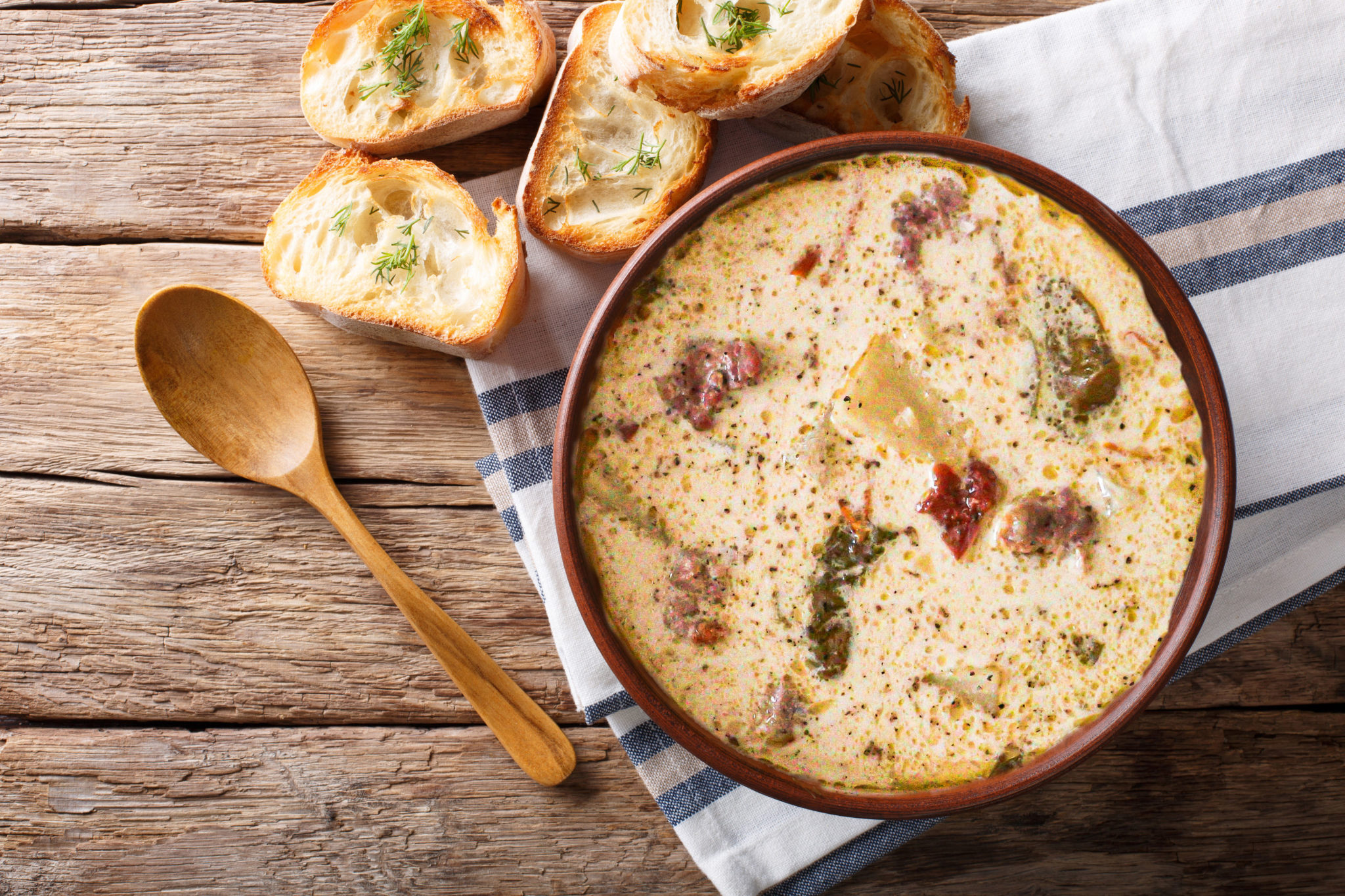 Crockpot Tuscan Potato and Sausage Soup - EarthFresh Recipe