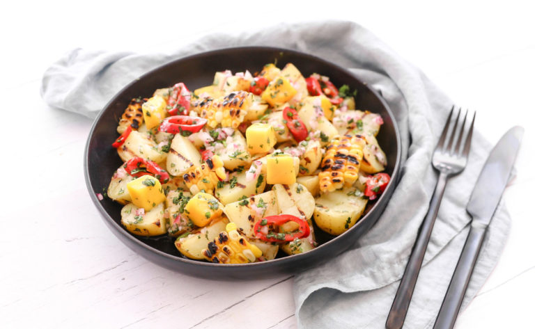 Grilled Corn and Potato Salad