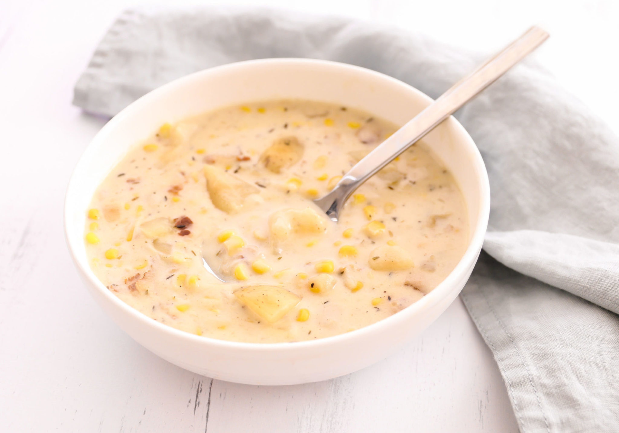 Instant Pot Potato Corn Chowder EarthFresh Recipe