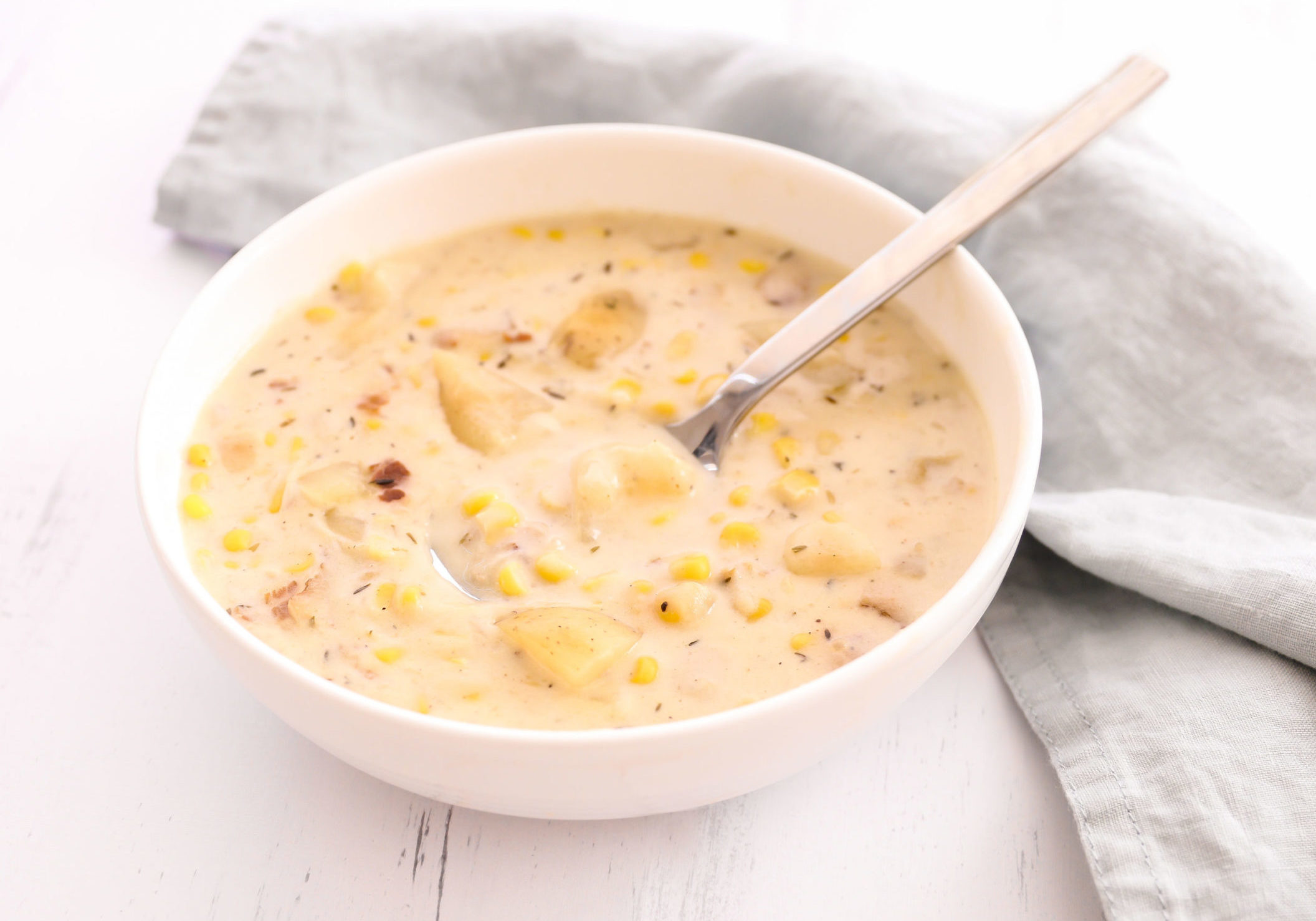 Instant Pot Potato Corn Chowder - EarthFresh Recipe