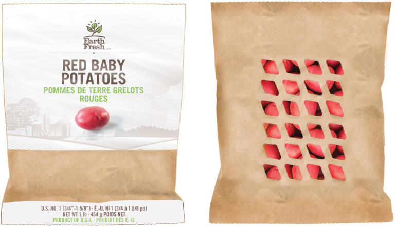 Red Baby Potatoes in Paper