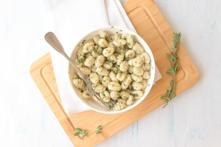 Potato Gnocchi with Herb Dressing