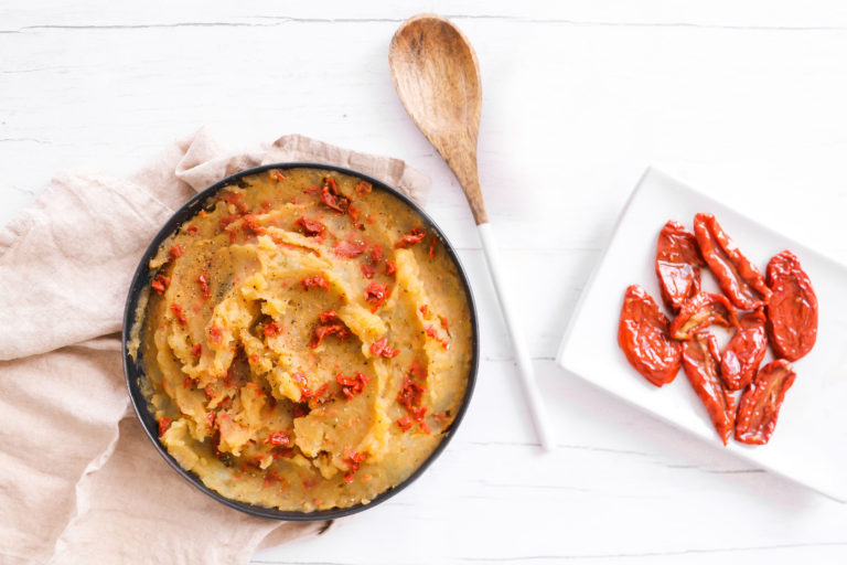 Sun-Dried Tomato Pesto Mashed Potatoes