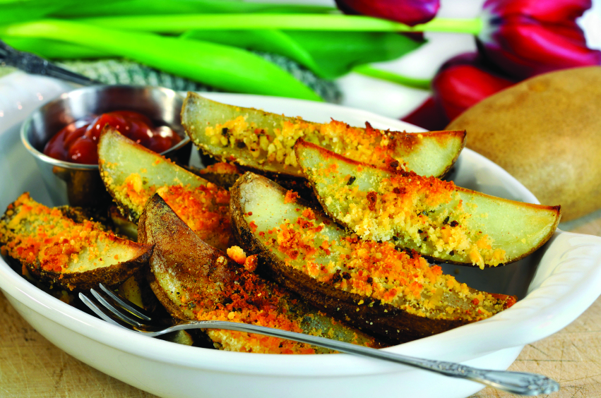 Garlic Parmesan Potato Wedges - EarthFresh Recipe