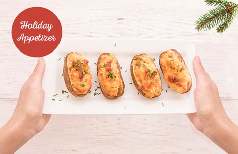 holiday appetizer baked potatoes