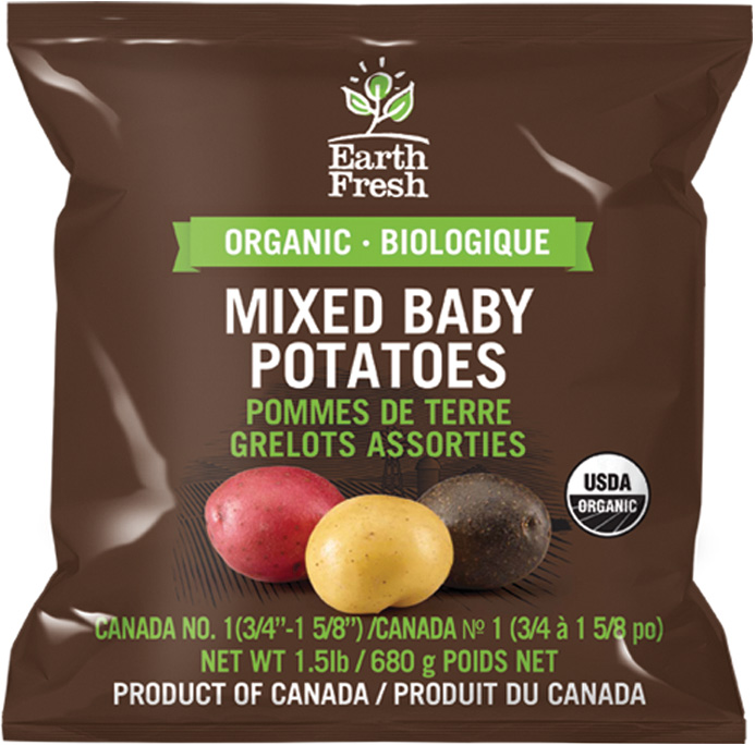 EarthFresh organic mixed baby potatoes