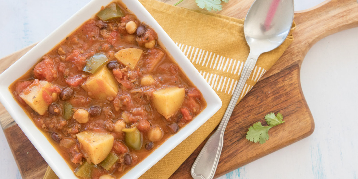 vegan potato chilli 