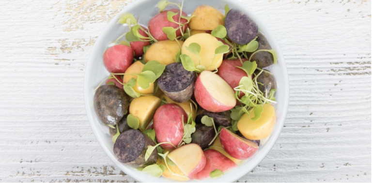 Potato Salad with Maple Herb Vinaigrette bowl