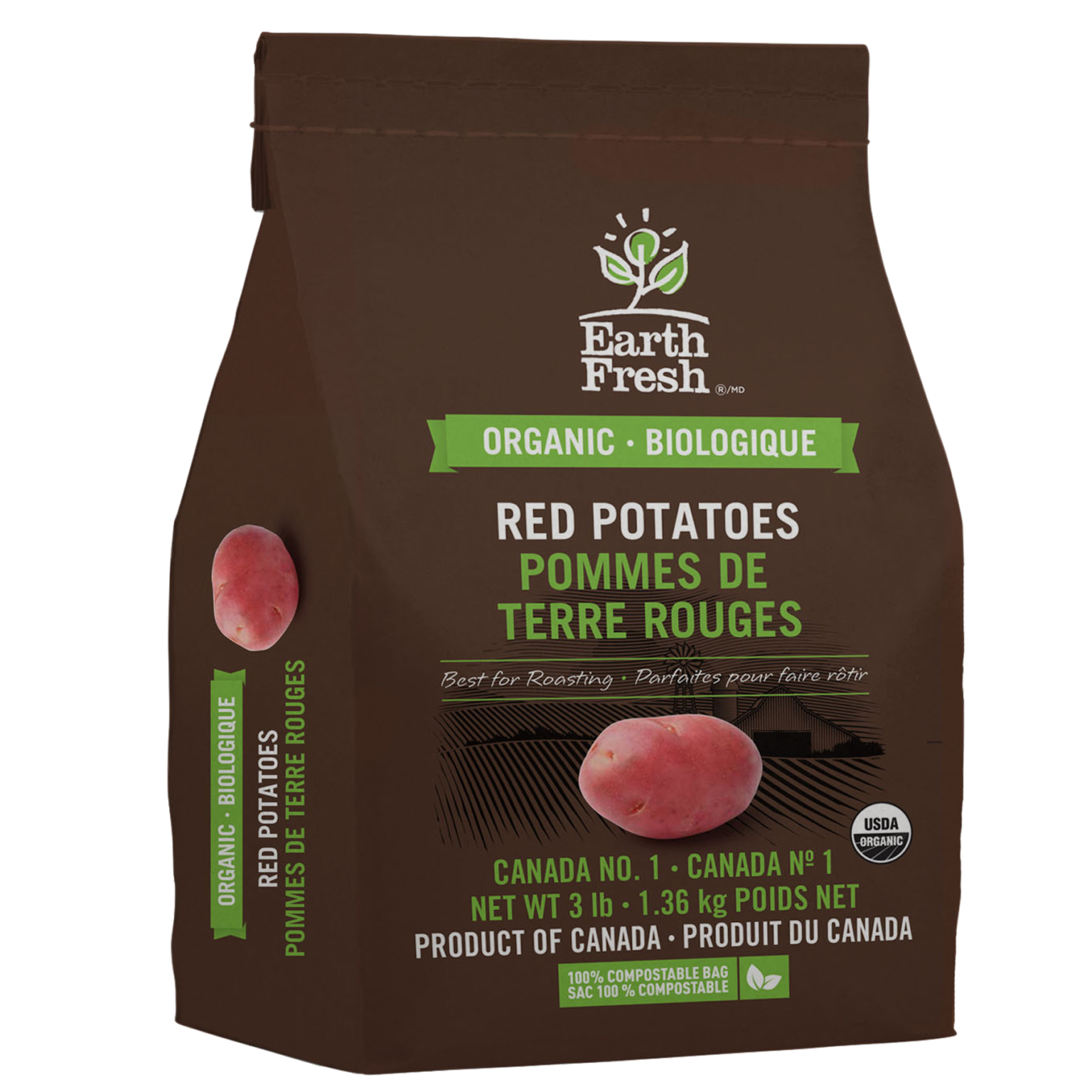 Organic Red Potatoes EarthFresh