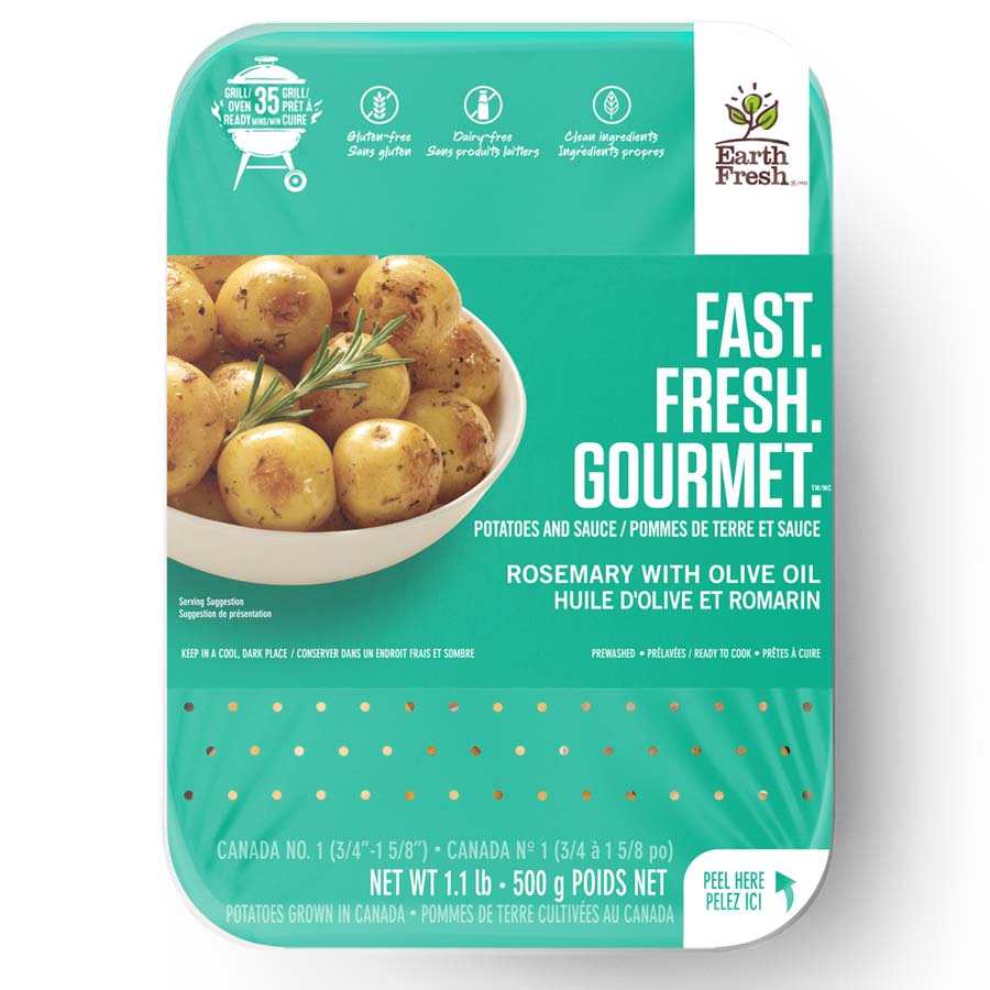 Fast. Fresh. Gourmet. ROSEMARY WITH OLIVE OIL Grill/Oven tray EarthFresh