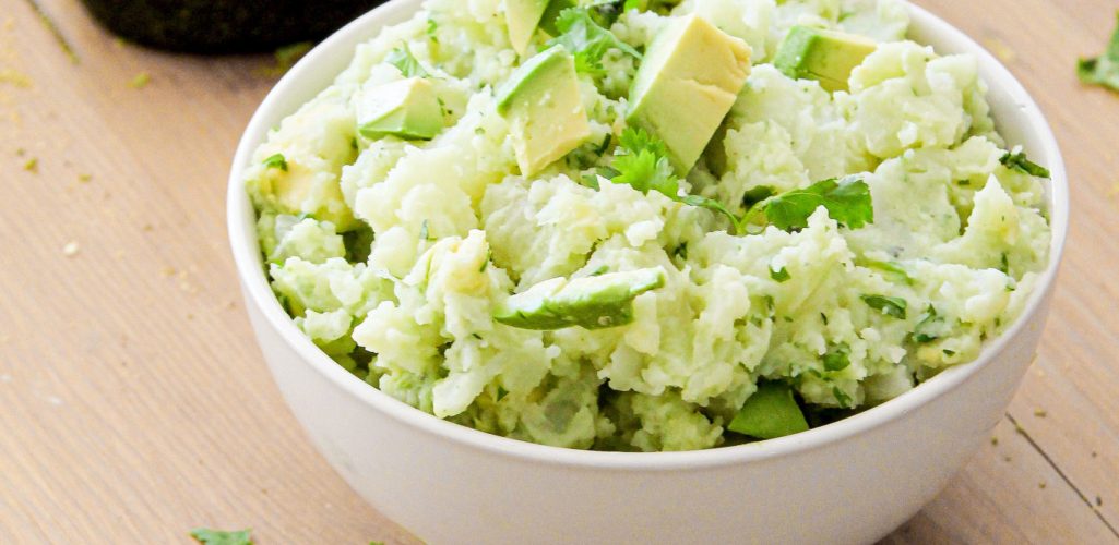 Smashed Potato Salad with Avocado Dressing