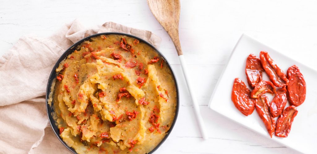 Sun-Dried Tomato Pesto Mashed Potatoes