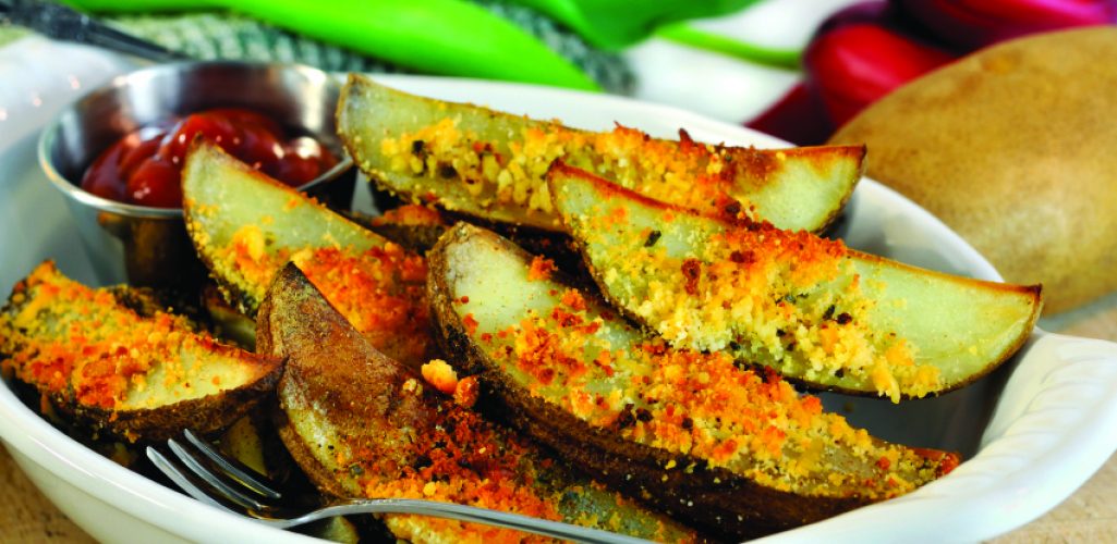 Garlic Parmesan Potato Wedges